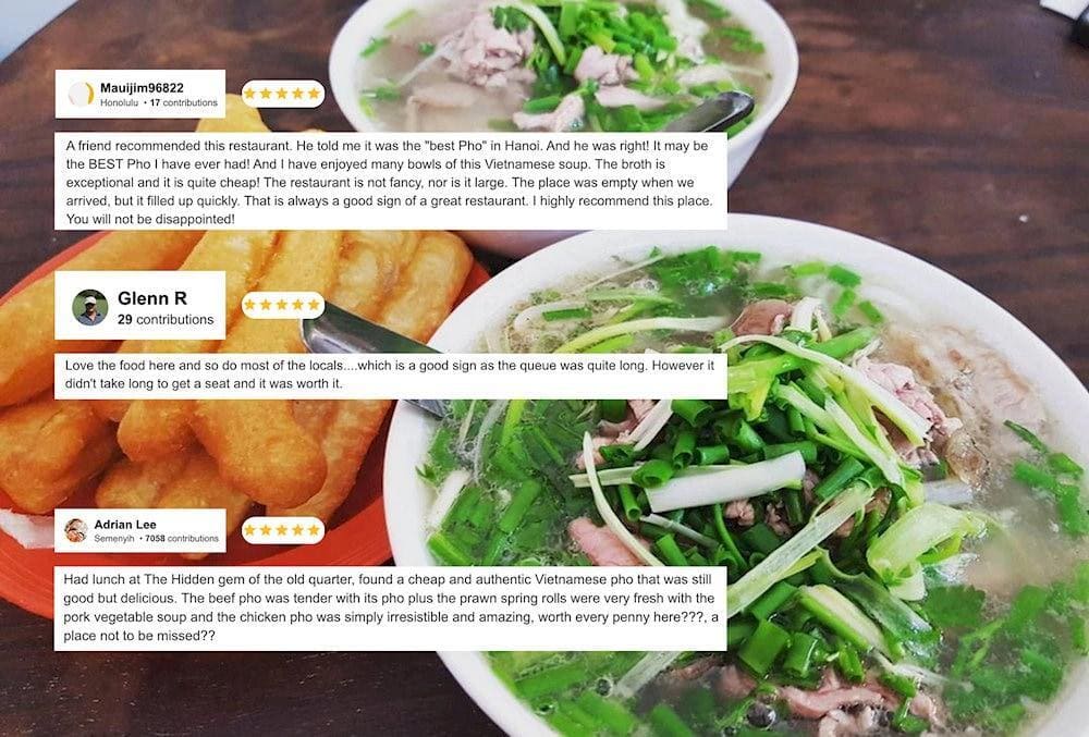 Many foreigners express their admiration for Vietnamese food, especially the beloved dish pho